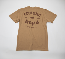 Crowns Vintage Tan + Chocolate T Shirt
